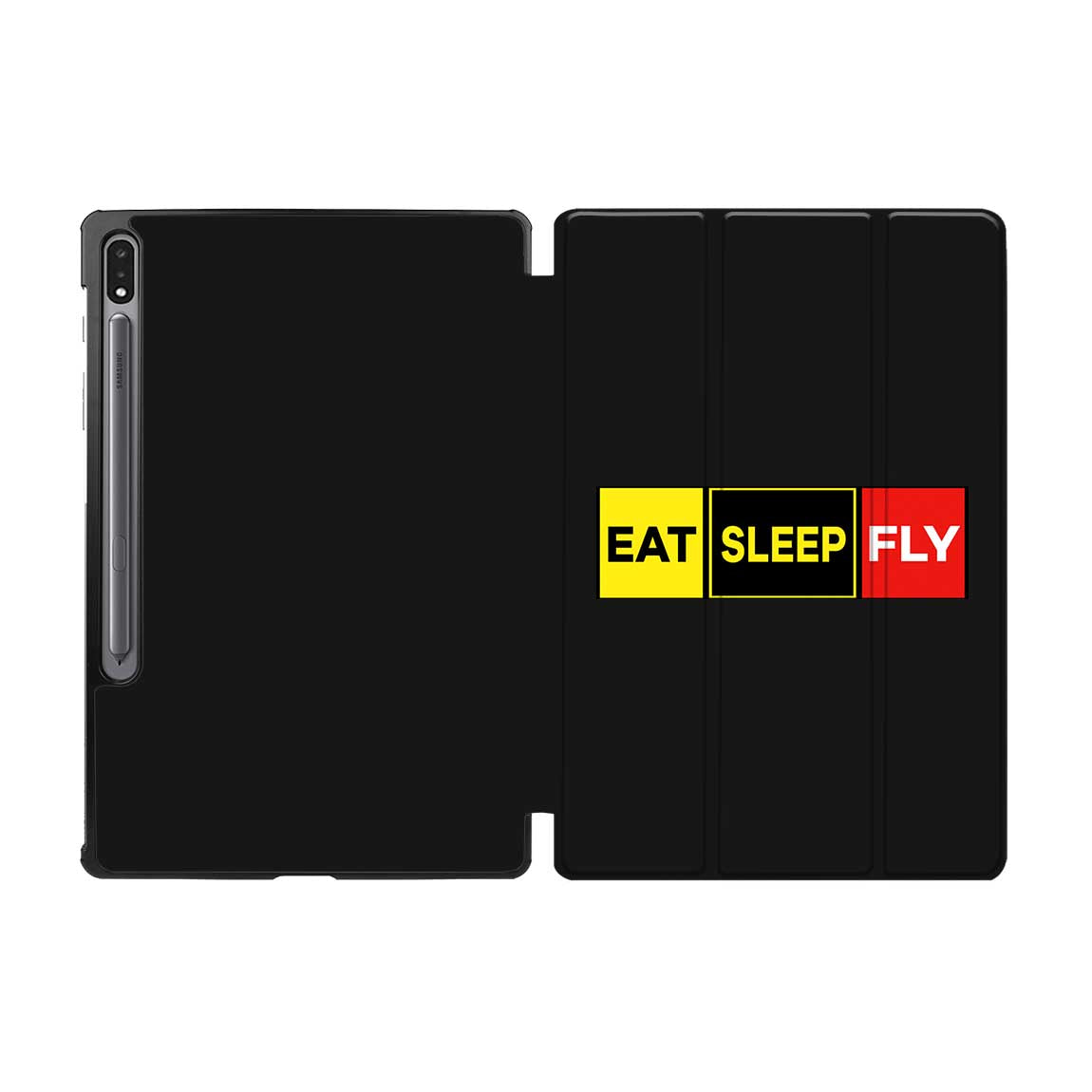 Eat Sleep Fly (Colourful) Designed Samsung Tablet Cases