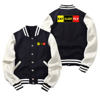 Thumbnail for Eat Sleep Fly (Colourful) Designed Baseball Style Jackets