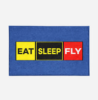 Thumbnail for Eat Sleep Fly (Colourful) Designed Door Mats