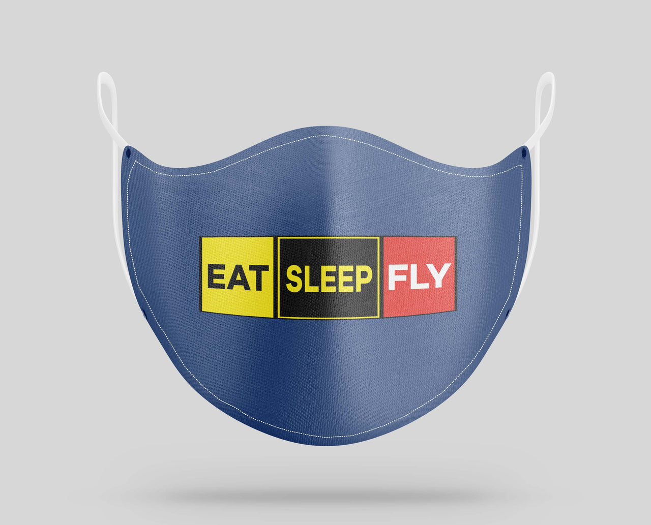 Eat Sleep Fly (Colourful) Designed Face Masks