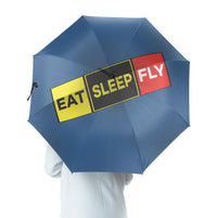 Thumbnail for Eat Sleep Fly (Colourful) Designed Umbrella
