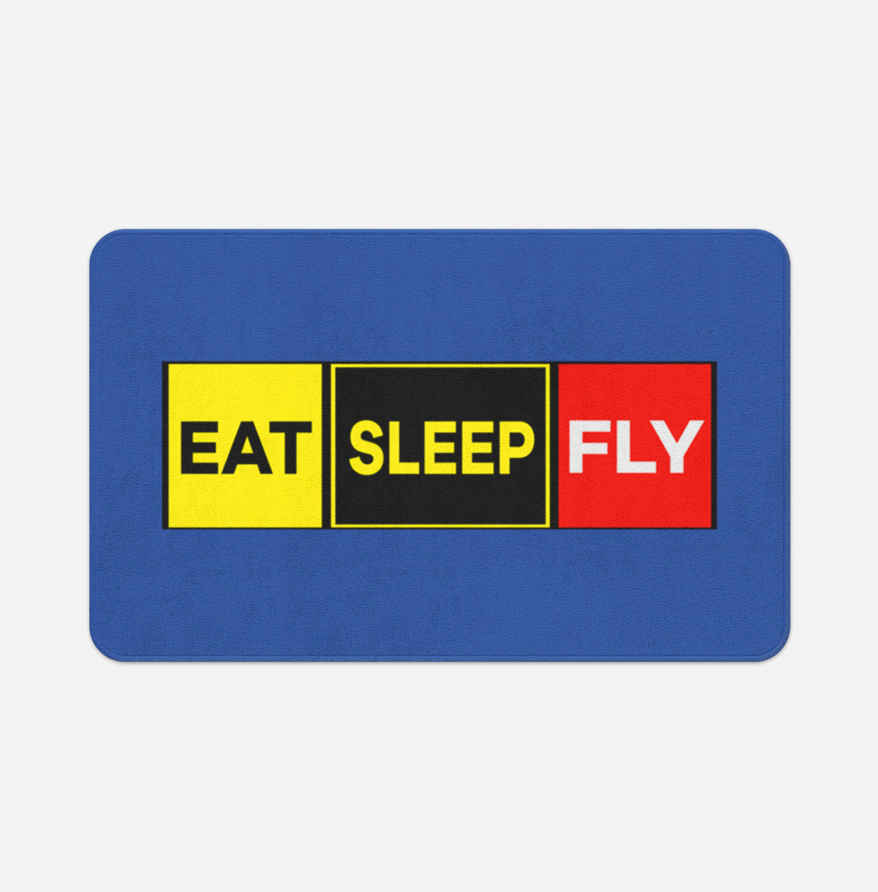 Eat Sleep Fly (Colourful) Designed Bath Mats