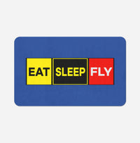 Thumbnail for Eat Sleep Fly (Colourful) Designed Bath Mats