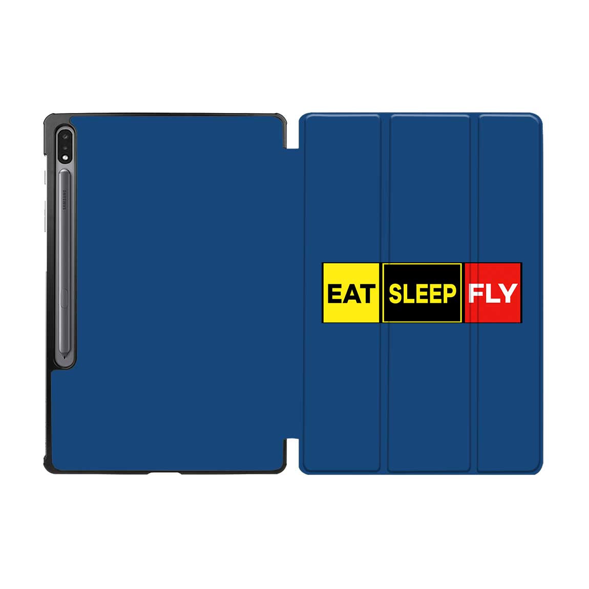 Eat Sleep Fly (Colourful) Designed Samsung Tablet Cases