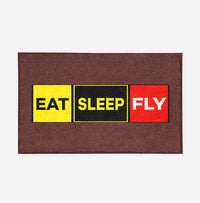 Thumbnail for Eat Sleep Fly (Colourful) Designed Door Mats