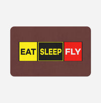 Thumbnail for Eat Sleep Fly (Colourful) Designed Bath Mats