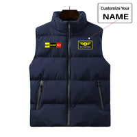Thumbnail for Eat Sleep Fly (Colourful) Designed Puffy Vests