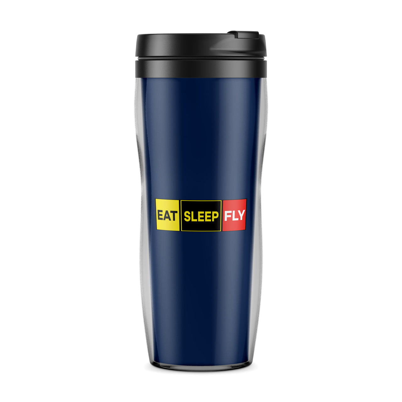 Eat Sleep Fly (Colourful) Designed Travel Mugs