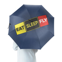 Thumbnail for Eat Sleep Fly (Colourful) Designed Umbrella