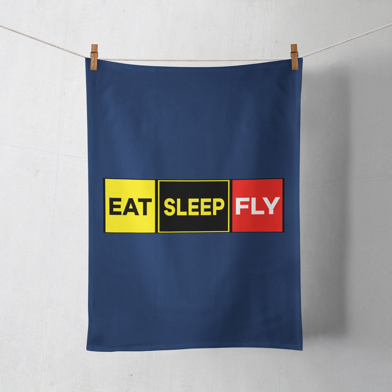 Eat Sleep Fly (Colourful) Designed Towels