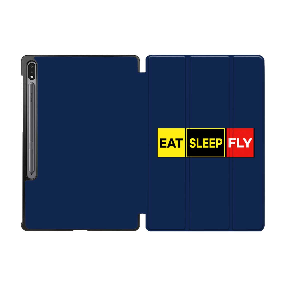 Eat Sleep Fly (Colourful) Designed Samsung Tablet Cases