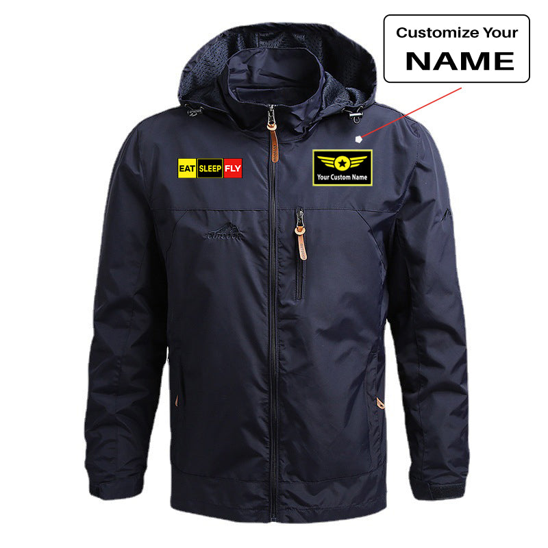 Eat Sleep Fly (Colourful) Designed Thin Stylish Jackets