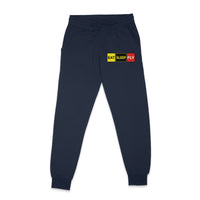 Thumbnail for Eat Sleep Fly (Colourful) Designed Sweatpants