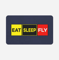 Thumbnail for Eat Sleep Fly (Colourful) Designed Bath Mats