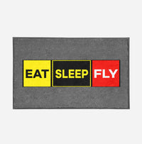 Thumbnail for Eat Sleep Fly (Colourful) Designed Door Mats