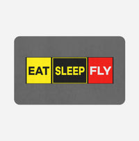 Thumbnail for Eat Sleep Fly (Colourful) Designed Bath Mats