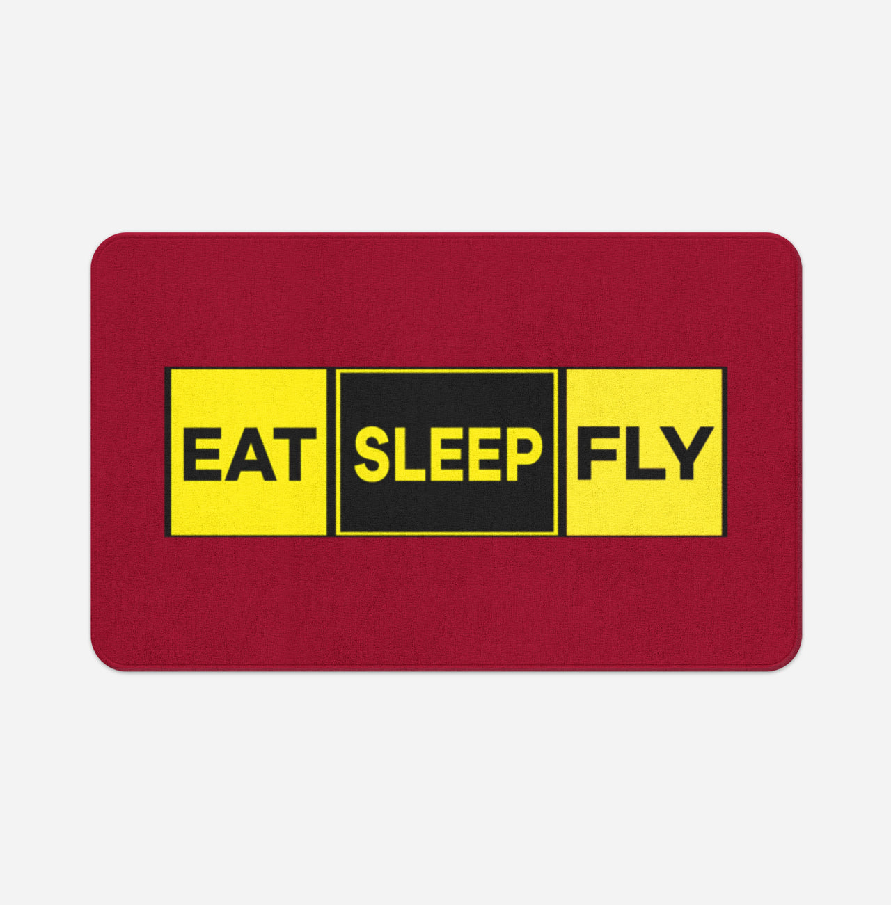 Eat Sleep Fly (Colourful) Designed Bath Mats