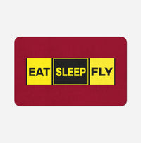 Thumbnail for Eat Sleep Fly (Colourful) Designed Bath Mats