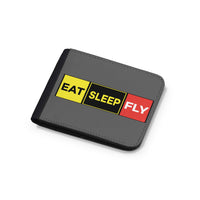 Thumbnail for Eat Sleep Fly (Colourful) Designed Wallets
