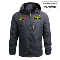 Thumbnail for Eat Sleep Fly (Colourful) Designed Thin Stylish Jackets