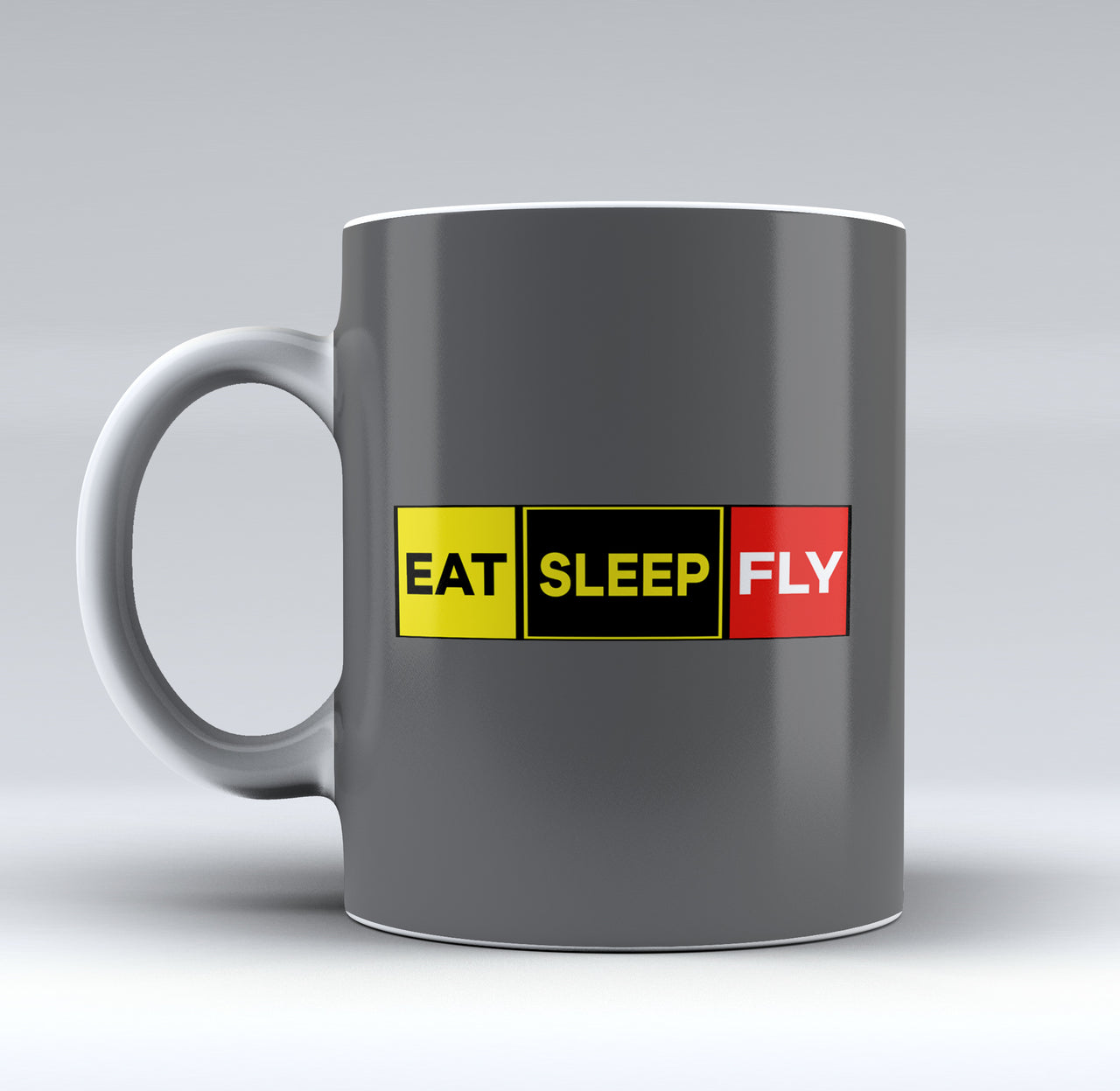 Eat Sleep Fly (Colourful) Designed Mugs
