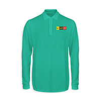 Thumbnail for Eat Sleep Fly (Colourful) Designed Long Sleeve Polo T-Shirts