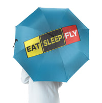 Thumbnail for Eat Sleep Fly (Colourful) Designed Umbrella