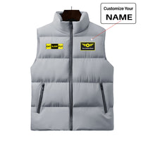 Thumbnail for Eat Sleep Fly (Colourful) Designed Puffy Vests