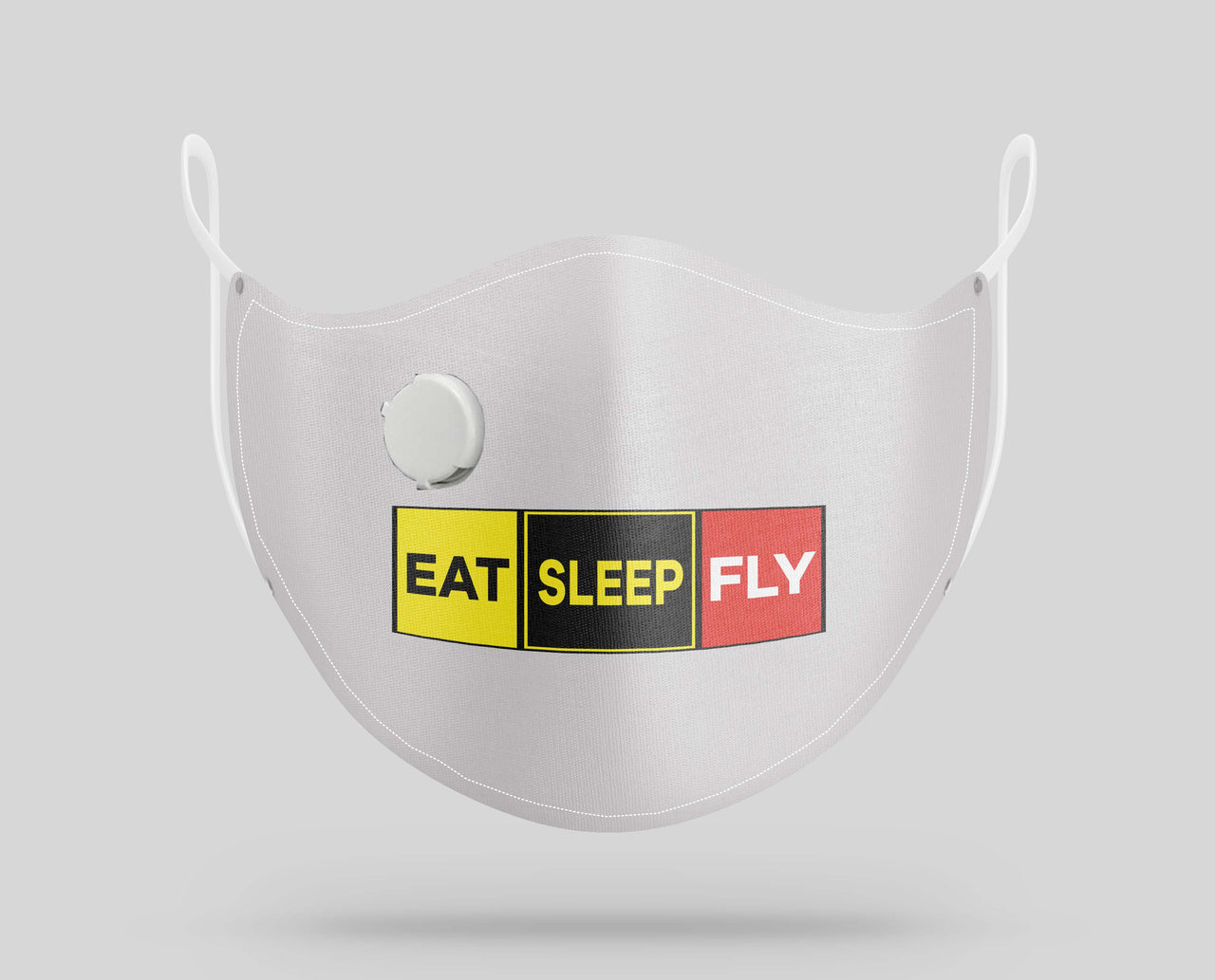 Eat Sleep Fly (Colourful) Designed Face Masks
