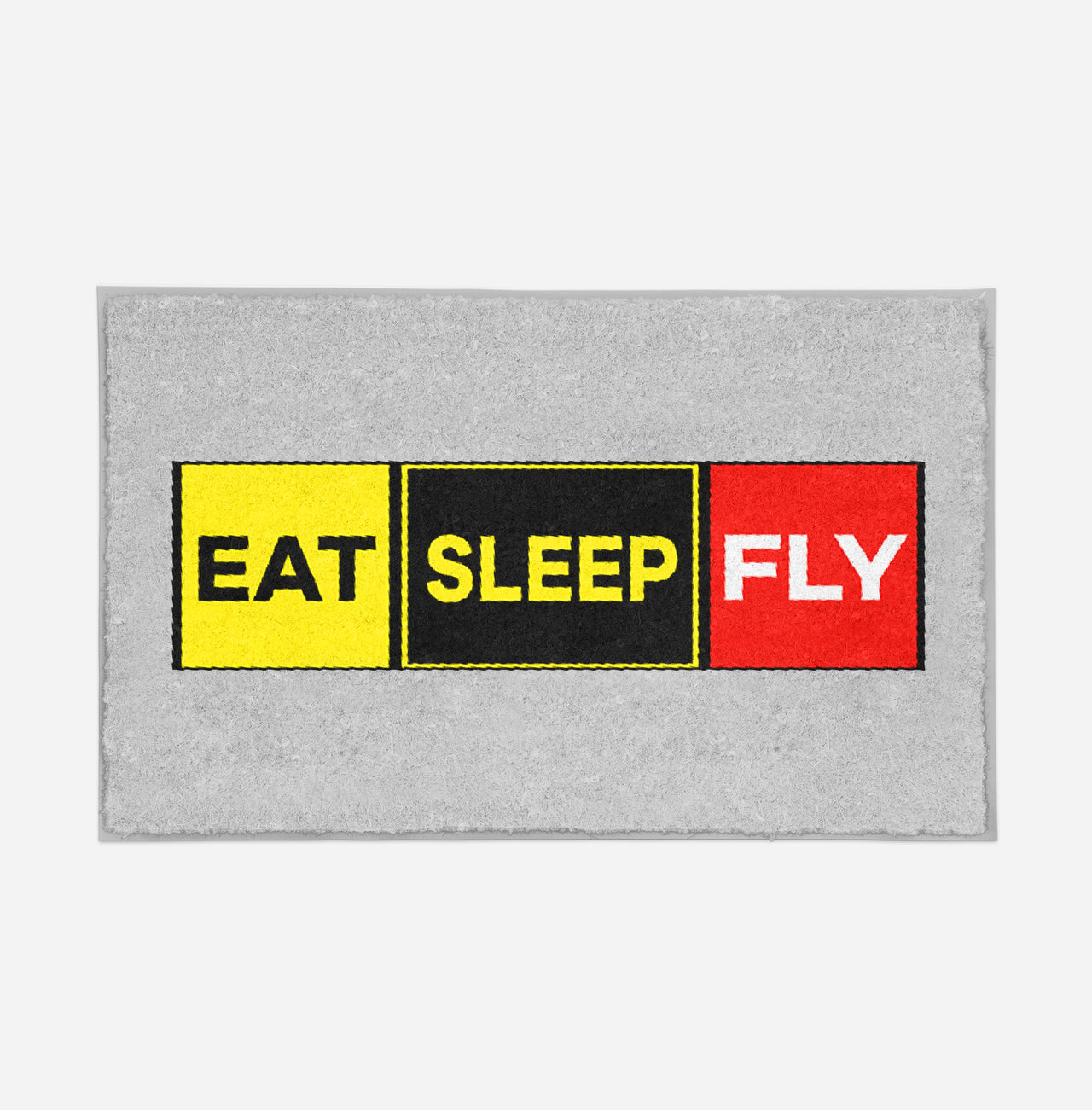 Eat Sleep Fly (Colourful) Designed Door Mats