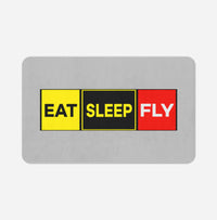 Thumbnail for Eat Sleep Fly (Colourful) Designed Bath Mats