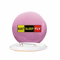 Thumbnail for Eat Sleep Fly (Colourful) Designed Pins