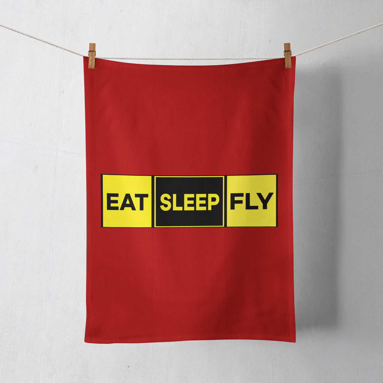 Eat Sleep Fly (Colourful) Designed Towels