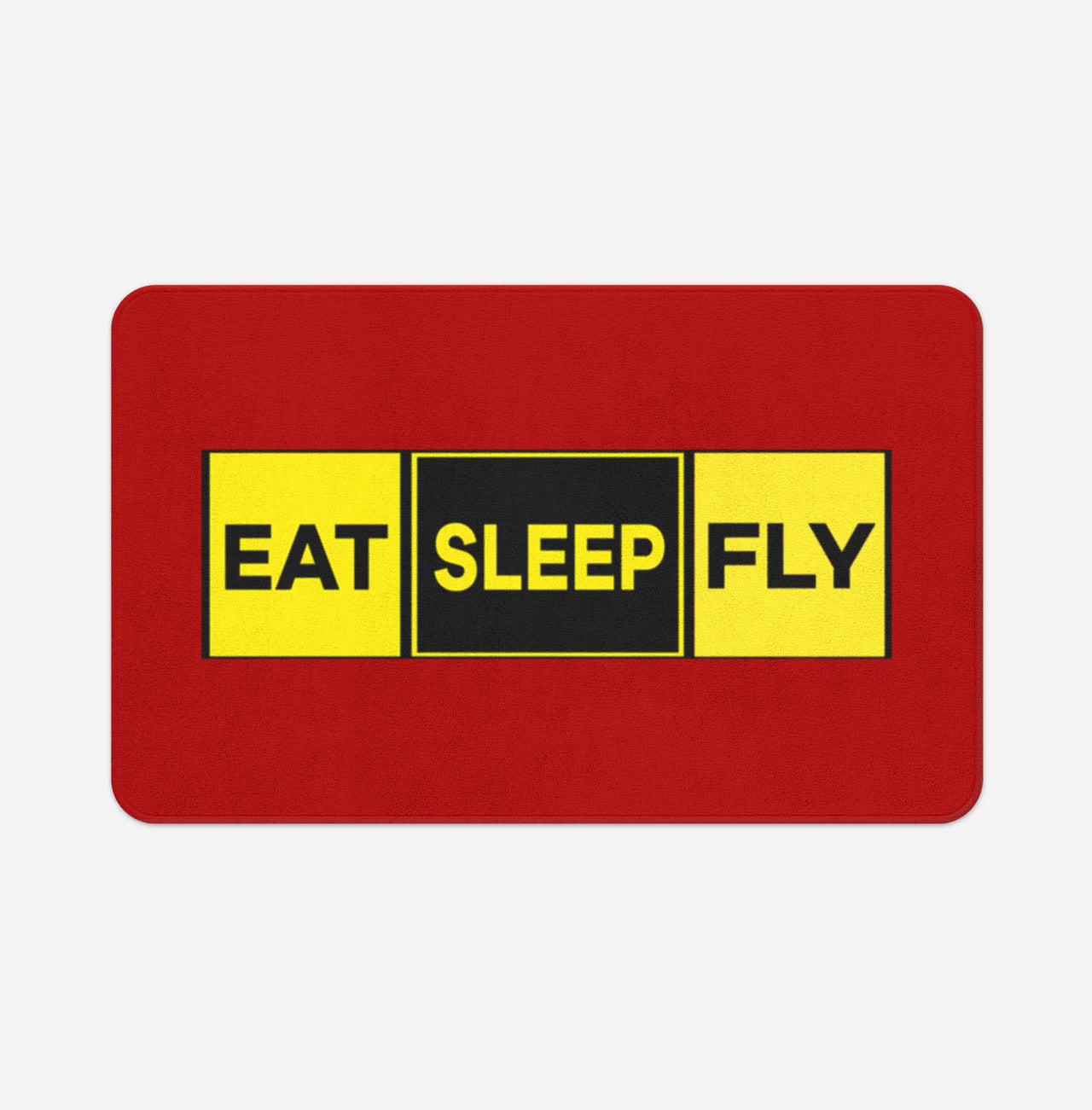 Eat Sleep Fly (Colourful) Designed Bath Mats