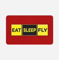 Thumbnail for Eat Sleep Fly (Colourful) Designed Bath Mats