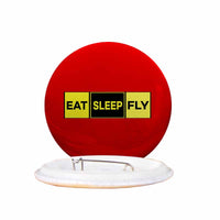 Thumbnail for Eat Sleep Fly (Colourful) Designed Pins