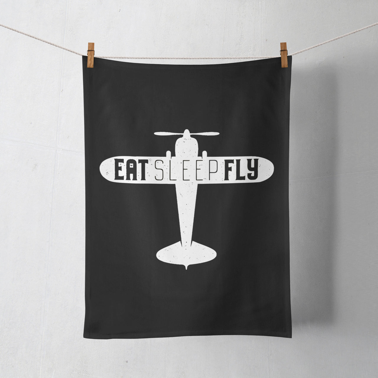Eat Sleep Fly & Propeller Designed Towels
