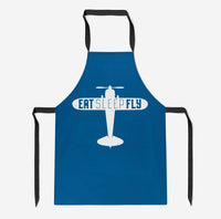 Thumbnail for Eat Sleep Fly & Propeller Designed Kitchen Aprons