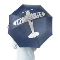 Thumbnail for Eat Sleep Fly & Propeller Designed Umbrella