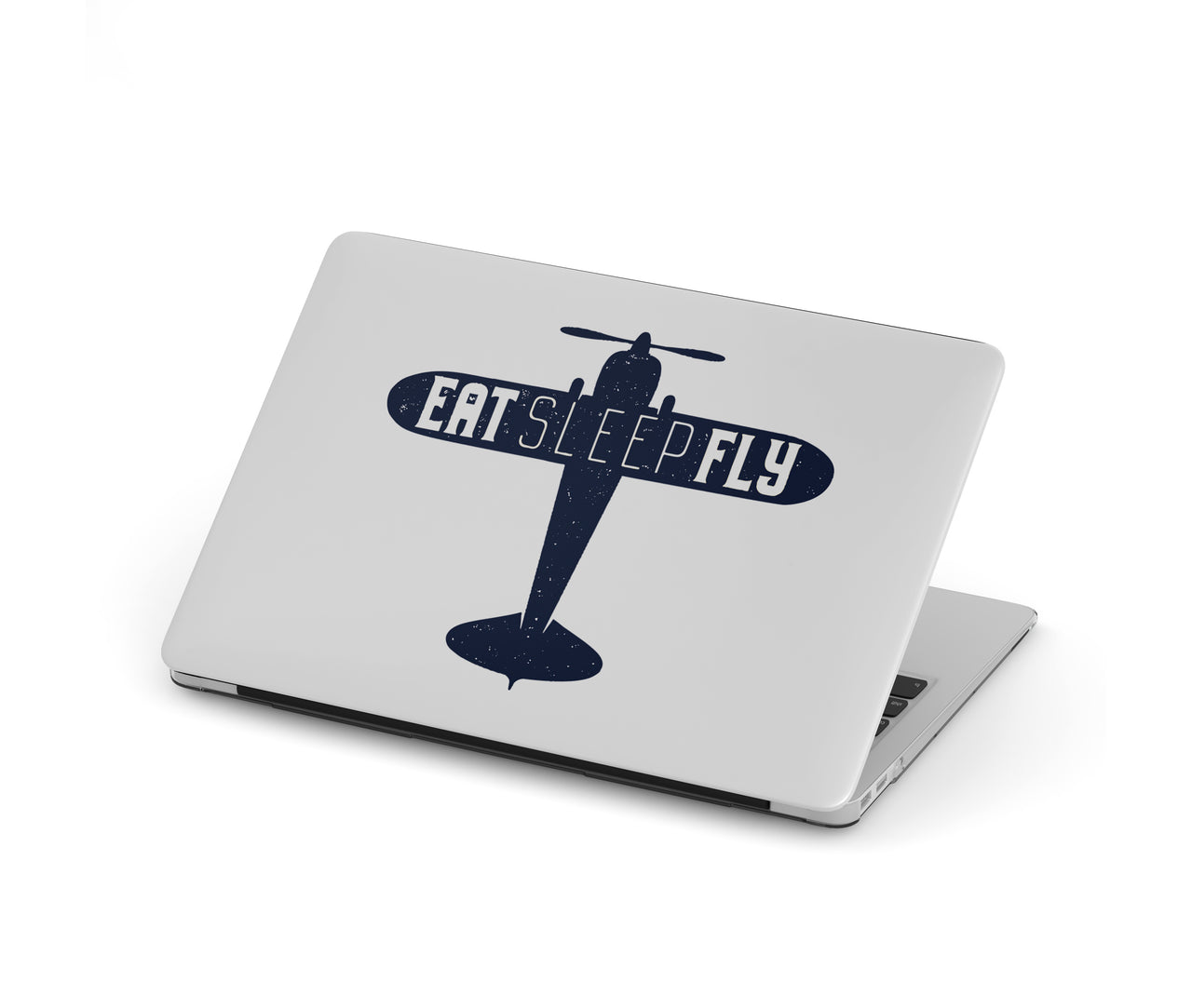 Eat Sleep Fly & Propeller Designed Macbook Cases