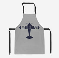 Thumbnail for Eat Sleep Fly & Propeller Designed Kitchen Aprons