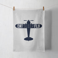 Thumbnail for Eat Sleep Fly & Propeller Designed Towels