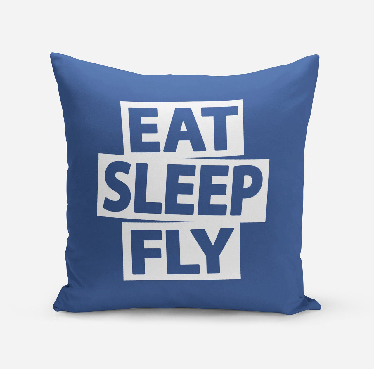 Eat Sleep Fly Pillows Pilot Eyes Store Blue 55x55cm 