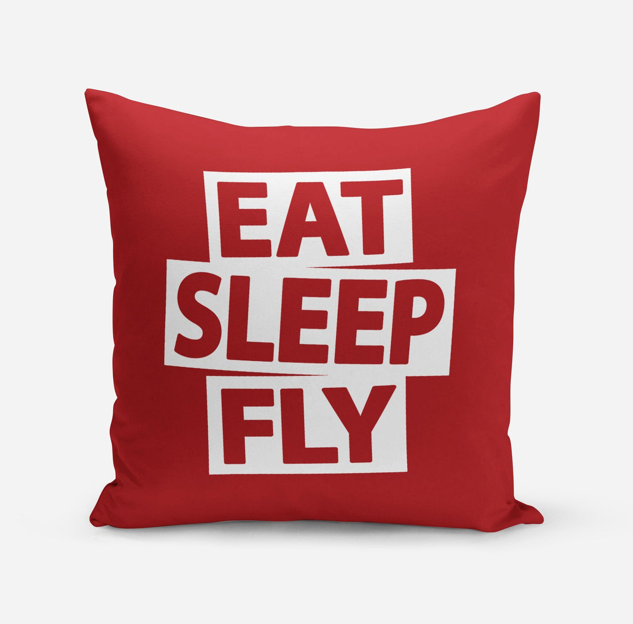 Eat Sleep Fly Pillows Pilot Eyes Store Red 55x55cm 