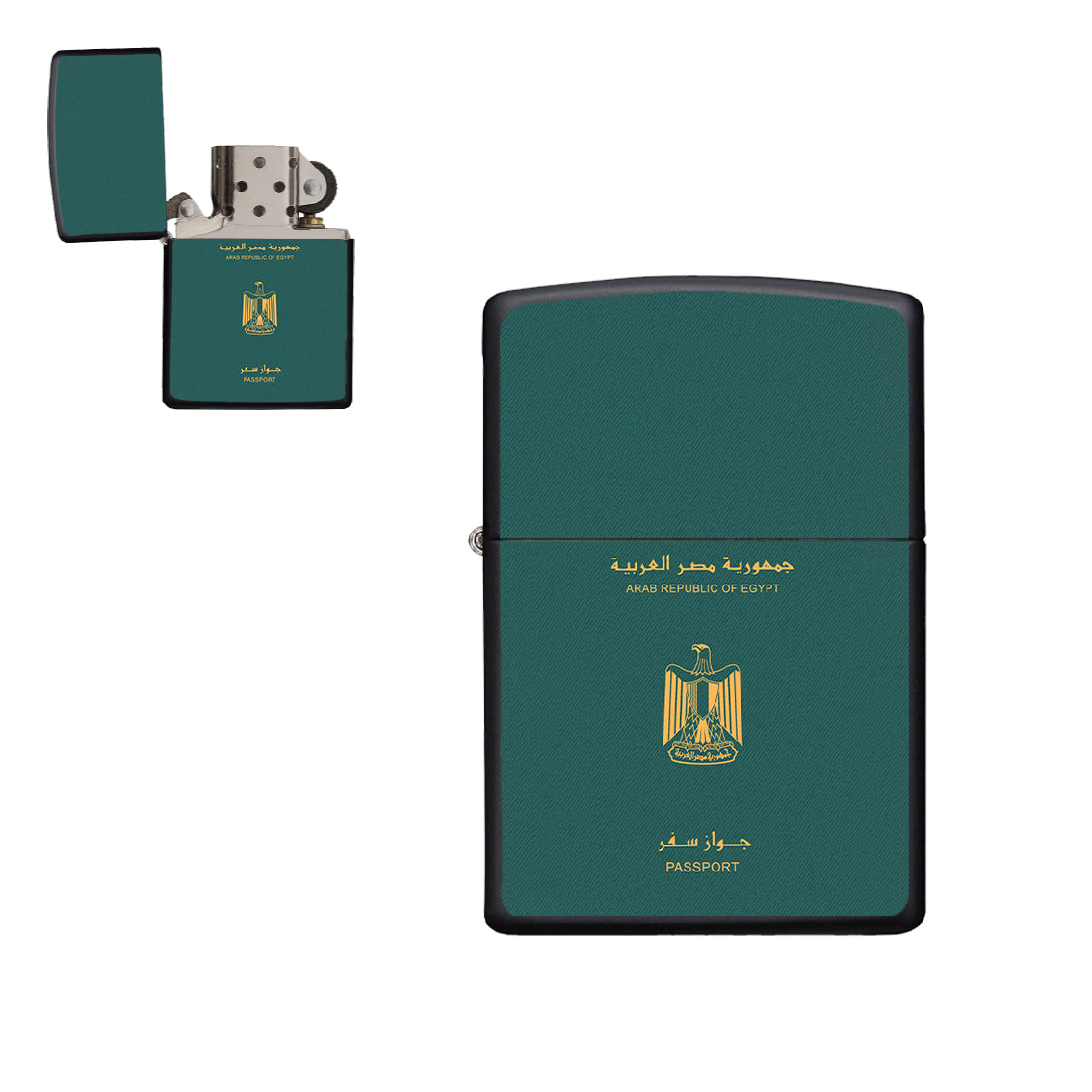 Egypt Passport Designed Metal Lighters