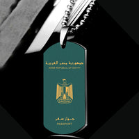Thumbnail for Egypt Passport Designed Metal Necklaces