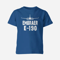 Thumbnail for Embraer E-190 & Plane Designed Children T-Shirts