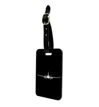Thumbnail for Embraer E-190 Silhouette Plane Designed Luggage Tag