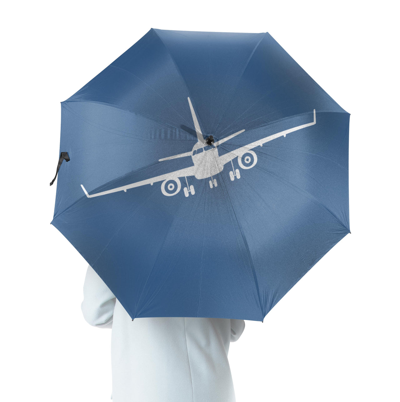Embraer E-190 Silhouette Plane Designed Umbrella