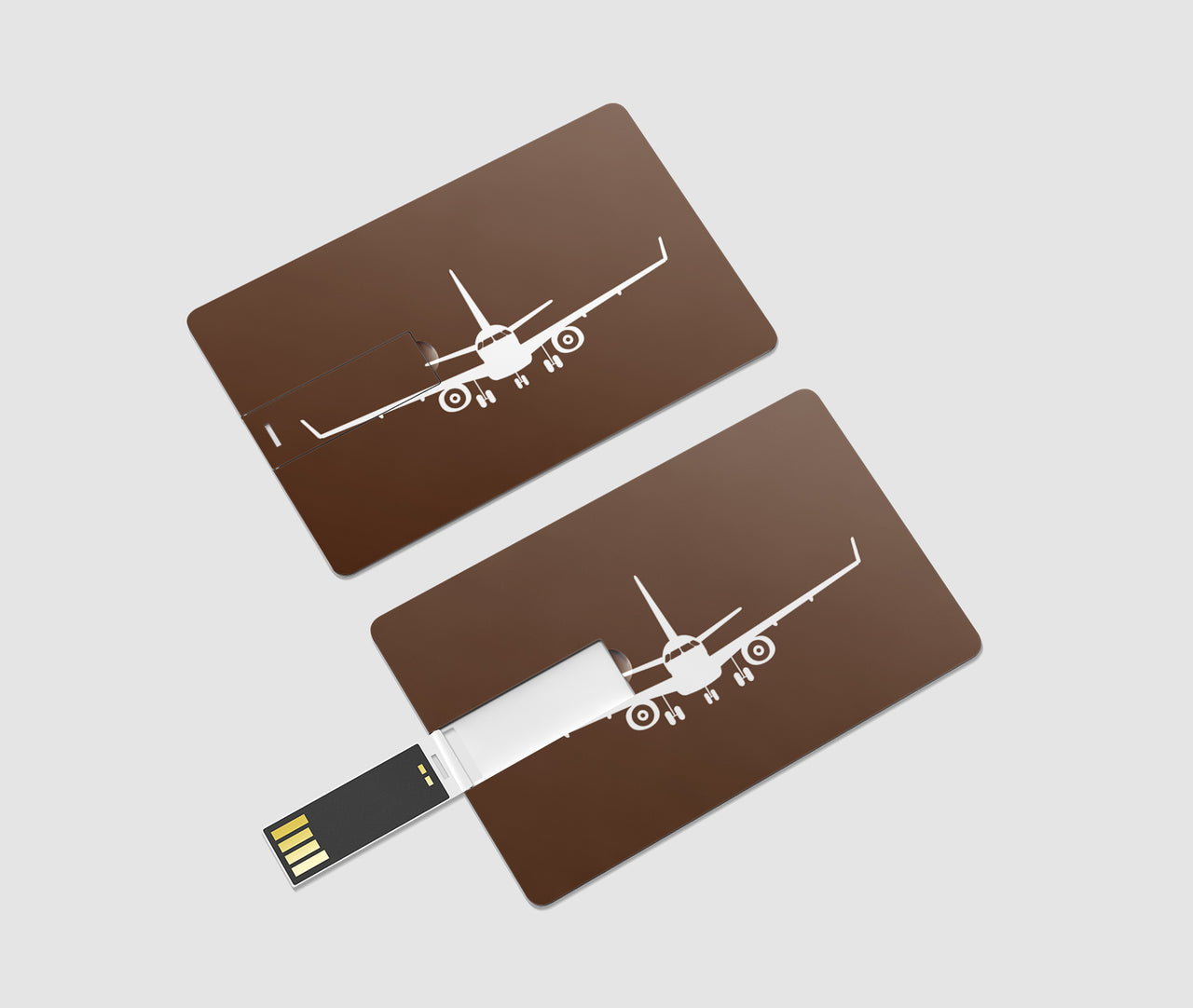 Embraer E-190 Silhouette Plane Designed USB Cards